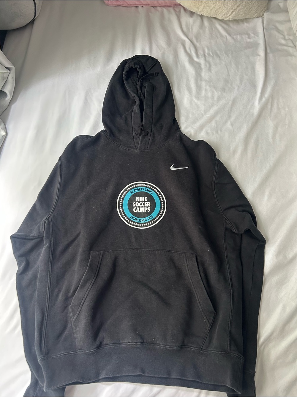 Nike Men's Black Pullover Hoodie - Soccer Camps Logo
